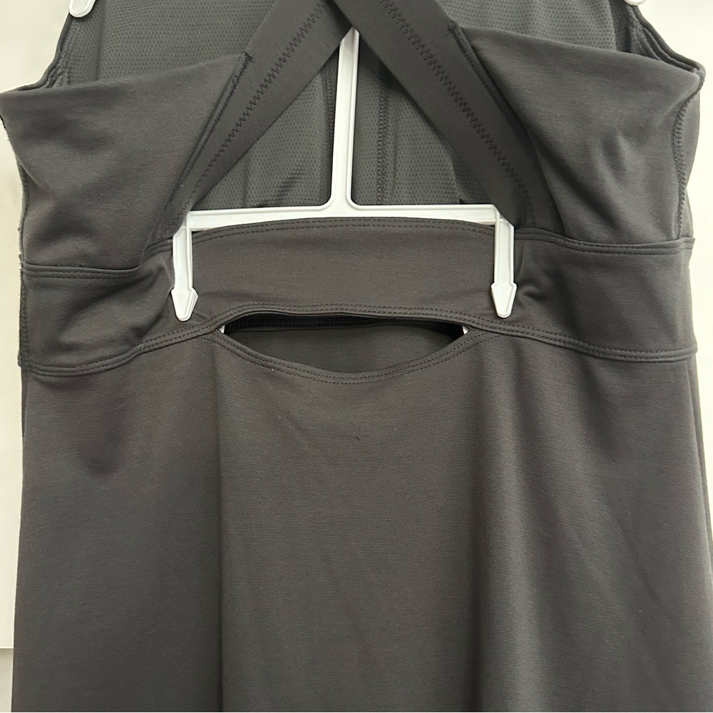 Athleta - Deep Breath Sheath Travel Dress, Olive, L - Picture 9 of 9